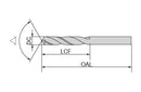 CERATIZIT ISO: N.4,40.R.3D.DIN6539 ANSI: 1A0118-04400.H7.3XD.118.R02.HA.B270 SOLID CARBIDE TWIST DRILL 10700044 (0668533)