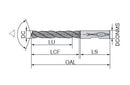 Ceratizit WPC-VA.20.00.R.5D.IK.DIN6535.HB TIALN High Performance Drill, 6537 11630200 (0666965)