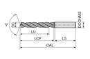 Ceratizit WTX-VA.3,40.R.3D.HA TI700 High Performance Drill, DIN 6537 10731034 (0664286)