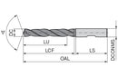 Ceratizit WPC-VA.6,70.R.3D.DIN6535.HB TIALN High Performance Drill, 6537 11621067 (0662317)