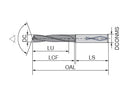 Ceratizit 1B0107-12700.h7.3XD.140.R02.HA.C95 WTX High Performance Drill, Factory Standard 1077612700 (0668790)