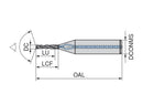 Ceratizit 1B0025-02100.m6.5XD.135.R02.HA.C400 WTX High Performance Drills 1069302100 (0682015)