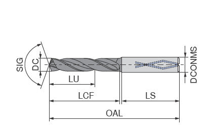 Ceratizit 1B0001-14500.m7.5XD.140.R02.HA.B030 WTX High-performance drill, DIN 6537 ISO-S 10787145 (0663391)