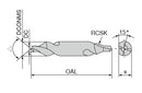 Ceratizit N-ZB.5.00.R.DIN333-R.FL Centre drills, 333, Form 10465500 (0726855)