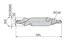 Ceratizit N-ZB.3,15.L.DIN333-R Centre drills, 333, Form 10475315 (0726863)