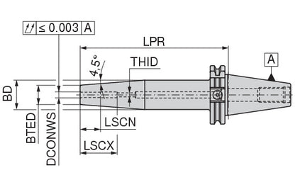 Ceratizit TG.ISO7388-1.AD/B50.SA.4,5°.32.53.160.F CoreLine Heat Shrink Adapter 4.5° 8231033278 (0724850)