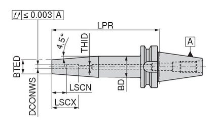 Ceratizit TG.ISO7388-2.AD/B40.SA.4,5°.5.15.90.F CoreLine Heat Shrink Adapter 4.5° 8231010569 (0724746)