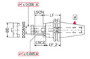 Ceratizit DIN69871-AD40.KA40.60.V Combination Shell Mill Adapter 80429140 (0657983)