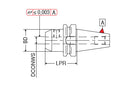 Ceratizit MAS-BT-AD40.WE08.50.F Cylindrical Shank Adapter (Weldon) 80531108 (0658471)