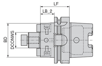 Ceratizit DIN69893A+C.A63.QA.27.60.F Shell Mill Adapter 81741627 (0658064)