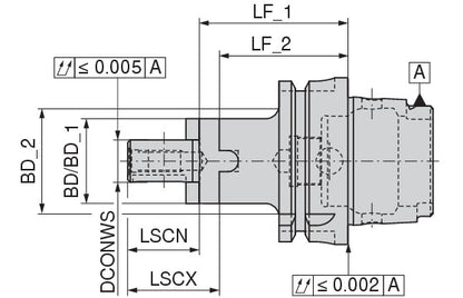 Ceratizit ISO12164-A63.KA.32.60.F CoreLine Combination Shell Mill Adapter 8274413257 (0725259)