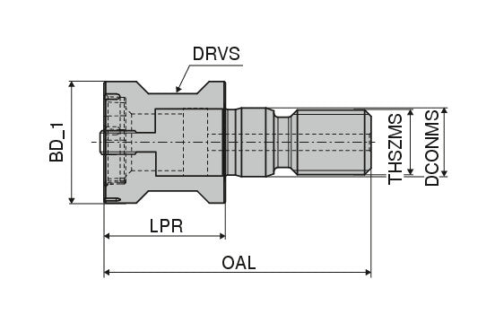 Ceratizit EL20-A-G20-B CoreLine Screw-in adapter, Type MultiLock 8405302000 (0722491)