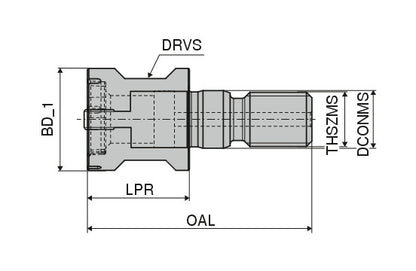 Ceratizit EL20-A-G20-B CoreLine Screw-in adapter, Type MultiLock 8405302000 (0722491)