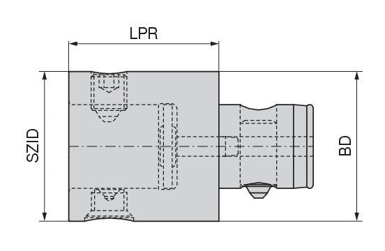 Ceratizit EXTENSION ABS125-V160F Extension With Connection 8420916085 (0660765)