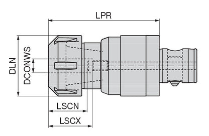 Ceratizit SYNCHRO JSF ABS50-20-85 HyPower Tapping Chuck 8422602097 (0682223)
