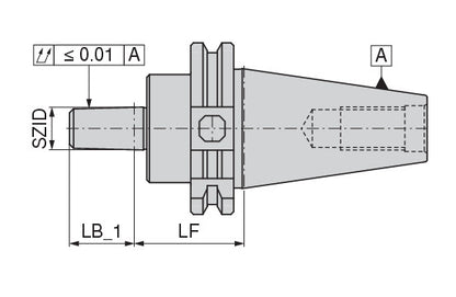 Ceratizit DIN69871-A50.BA.B16.40.V Drill Chuck Adapter 82423316 (0717155)