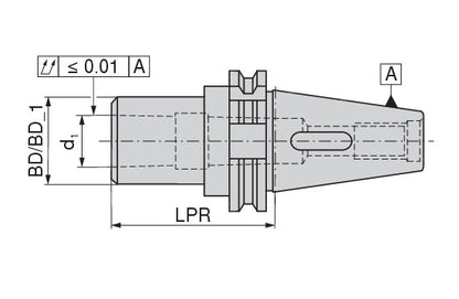 Ceratizit ISO7388-1.AD50.KH.MK2.60.V CoreLine Taper Sleeve Adapter DIN6383 For DIN 228-2D Morse Taper Shanks 82439320 (0717122)
