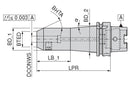 Ceratizit DIN69893A+C.AD100.WE.20.160.V Sidelock Holder (Weldon) 81732120 (0658545)