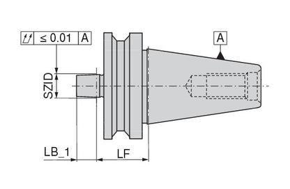 Ceratizit MAS-BT-A50.BA.B18.50.V Drill Chuck Adapter 82513218 (0717158)