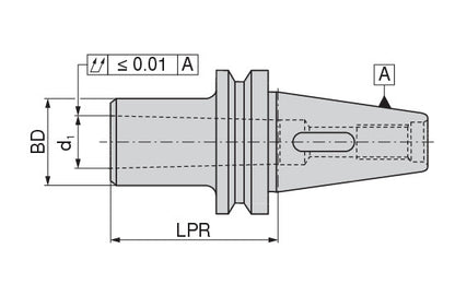 Ceratizit ISO7388-2.AD50.KH.MK2.60.V CoreLine Taper Sleeve Adapter DIN 6383 For DIN 228-2D Morse Taper Shanks 82525220 (0717127)