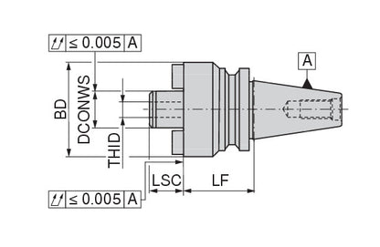 Ceratizit ISO7388-2.A50.MA.60.80.V CoreLine Large Diameter Shell Mill Adapter 82519260 (0657936)