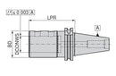Ceratizit ISO7388-1.AD/B50.WBH.50.100.V CoreLine Indexable Insert Drill Adapter 10840250 (0658974)
