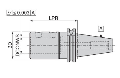 Ceratizit ISO7388-1.AD/B40.WBH.32.90.V CoreLine Indexable Insert Drill Adapter 10840132 (0658985)
