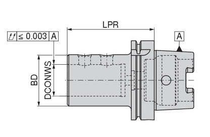 Ceratizit ISO12164-A100.WBH.40.110.V CoreLine Indexable Insert Drill Adapter 10842440 (0658989)