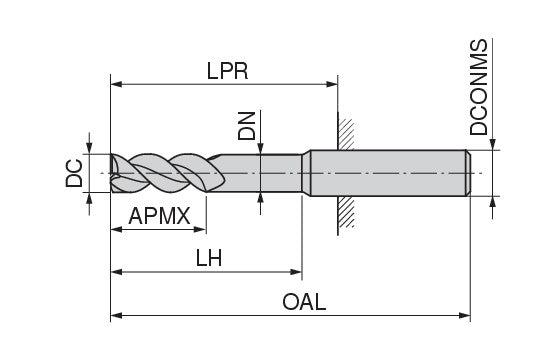 Ceratizit 3A0008-07500.0210.R02..HA.B270 AluLine End Mill W 5363307800 (0718256)