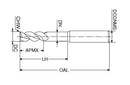 Ceratizit 3D0220-03125.07500.R02.A00060.HA.B270 End Milling Cutter 5900331324 (0643510)
