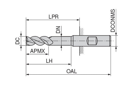 Ceratizit 3A0008-07500.0170.R02..HB.B270 AluLine End Mill W 5362407600 (0718381)