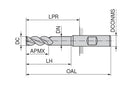 Ceratizit 3A0008-08500.0260.R02..HB.B270 AluLine End Milling Cutter 5363408800 (0718279)