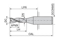 Ceratizit 3A0030-07750.0120.R02..HA.B270 End Milling Cutter 5294207700 (0716301)
