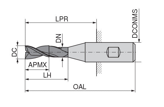 Ceratizit 3A0010-12500.0360.R03..HB.B580 AluLine End Mill W 5361812700 (0719390)
