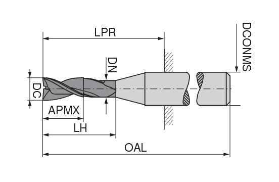 Ceratizit 3A0265-09000.0080.R02..HB.C951 SilverLine End Mill N 5055809200 (0657785)
