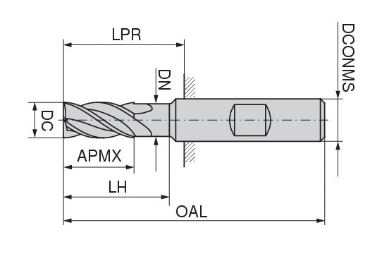 Ceratizit 3A0447-05000.0080.R04..HB.B270 CoreLine End Mill N 5220905000 (0716468)