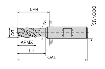 Ceratizit 3A0009-20000.0420.R04..HB.B270 AluLine End Mill W 5370520100 (0718678)