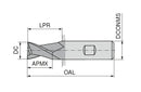 Ceratizit 3A0322-01200.0020.R03..HB.B550 Mini Milling Cutter 5069101200 (0724389)
