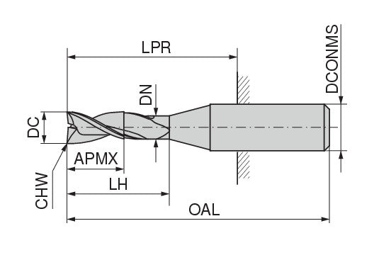 Ceratizit 3A0010-09500.0410.R03.A00200.HA.B270 AluLine End Mill W 5361109900 (0719092)