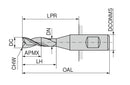 Ceratizit 3A0010-13500.0570.R03.A00200.HB.B270 AluLine End Milling Cutter 5361213900 (0719106)