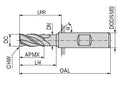 Ceratizit 3A0407-08000.0320.R04.A00080.HB.B270 End Milling Cutter 5222108000 (0716439)
