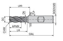 Ceratizit 3A0407-03000.0160.R04.A00040.HA.B550 End Milling Cutter 5221433000 (0716416)