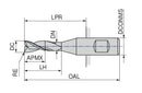Ceratizit 3B0010-16000.0330.R03.R04000.HB.B270 AluLine End Milling Cutter With Corner Radius 5371316140 (0719946)
