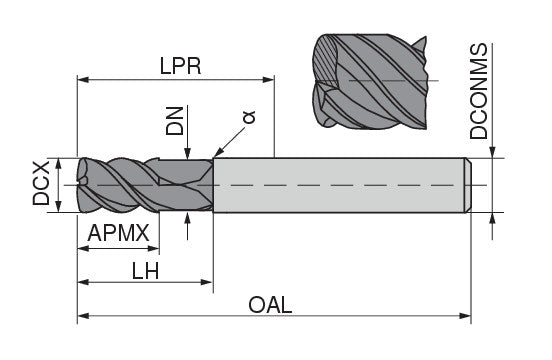 Ceratizit 3A0489-06000.0060.R04.R01000.HA.C951 SilverLine Torus Face Cutters N 5098906410 (0657511)