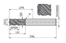 Ceratizit 3A0489-08000.0080.R04.R01000.HA.C951 SilverLine Torus Face Cutters N 5098908110 (0657329)