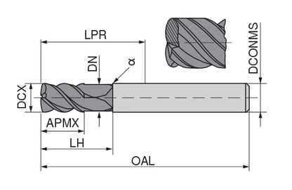 Ceratizit 3A0489-10000.0100.R04.R01500.HA.C951 SilverLine Torus Face Cutters N 5098910415 (0657467)
