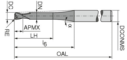 Ceratizit H.TO.10,0.30°.Z2.R1,5.HA.ML TI2000 CoreLine - Torus Cutters - BlueLine 5236110015 (0649399)