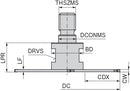 Ceratizit GSLOT.63.R.4.M10.DC-SX3 CoreLine Screw-in Multipurpose Milling Cutter Slot-SX 5039206303 (0724964)