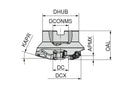 Ceratizit A242.90.R.03-15.15° MaxiMill Chamfer Cutter 5076811503 (0726080)
