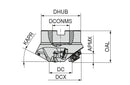 Ceratizit A242.84.R.03-15.30° MaxiMill Chamfer Cutter 5076813003 (0726081)